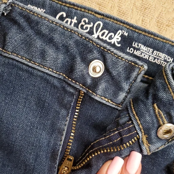 Cat & Jack Blue Skinny Jeans with Ultimate Stretch - Picture 7 of 7